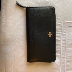 Tory Burch Black Long Wallet